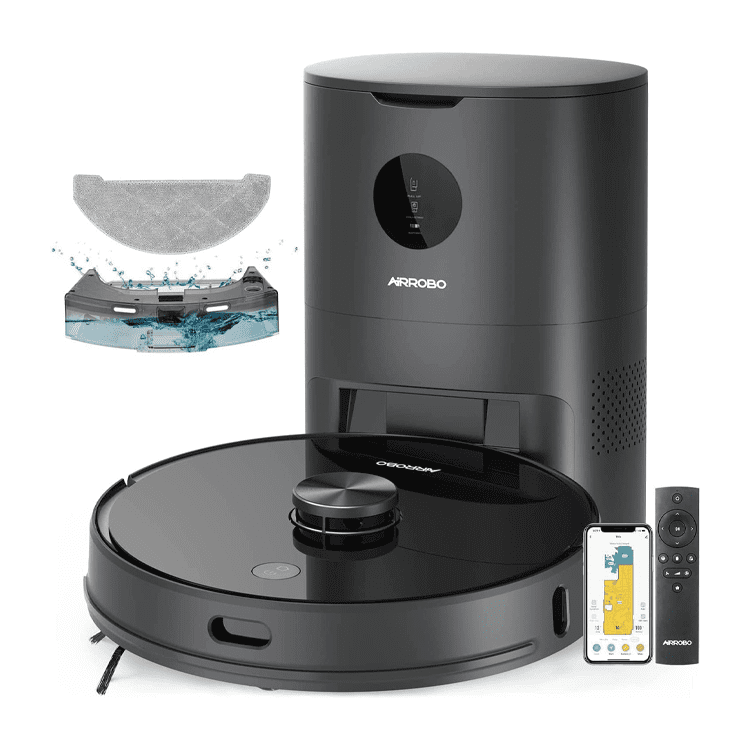 AIRROBO T10+ Robot Vacuum Mop with Auto Dirt Disposal & Lidar