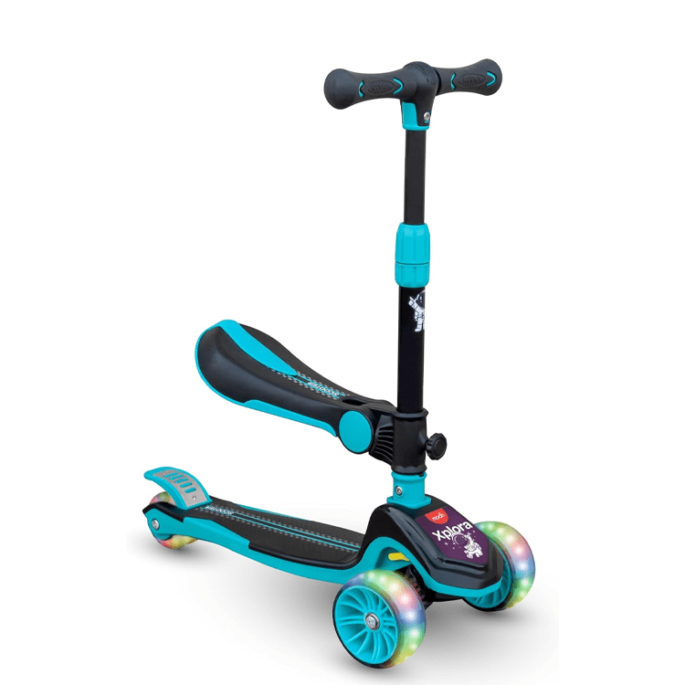 Moon Xplora 3-Wheel Kids Scooter with Seat & LED Wheels